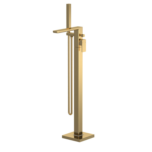  Nuie Windon Freestanding Bath Shower Mixer - Brushed Brass