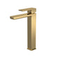 Nuie Windon High-Rise Mono Basin Mixer (No Waste) - Brushed Brass - welovecouk