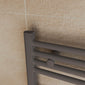 Wingrave 1200 x 500mm Straight Anthracite Heated Towel Rail