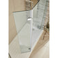 Hudson Reed Chrome Wetroom Swing Screen 300 x 1950mm - Glass