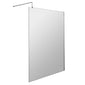 Hudson Reed 1200mm Wetroom Screen & Support Bar - Polished Chrome