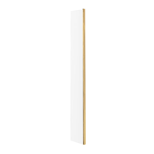  Hudson Reed 215mm Return Screen With Brass Profile - Brushed Brass