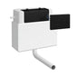 Hudson Reed Pneumatic Dual Flush Universal Access Concealed Cistern - Matt Black